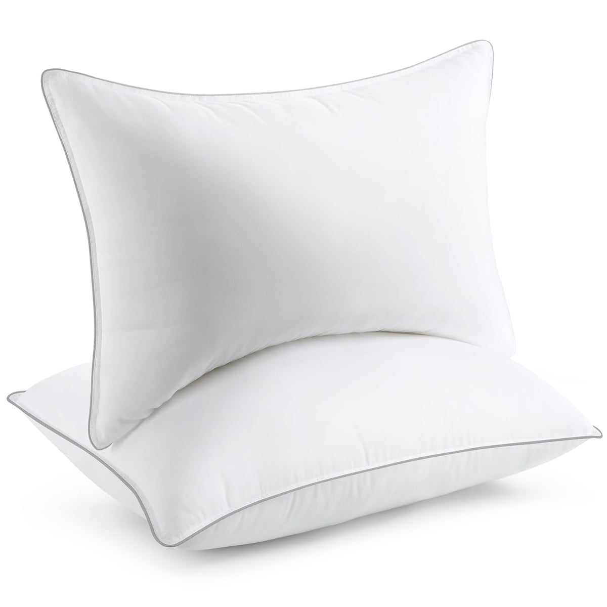 viewstar front packaging pair showing clean white pillows and benefit of hotel feel