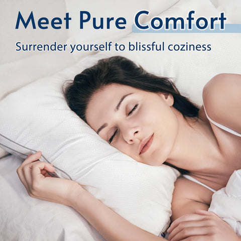 viewstar pillow cover close-up revealing smooth breathable fabric for cooler sleep