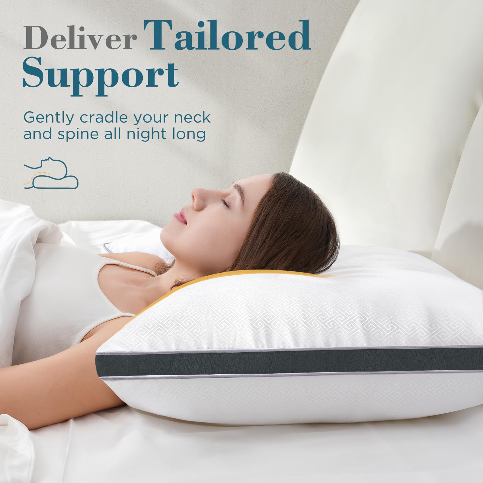 viewstar gusset detail side view showing 5–7 inch height for side sleeper support