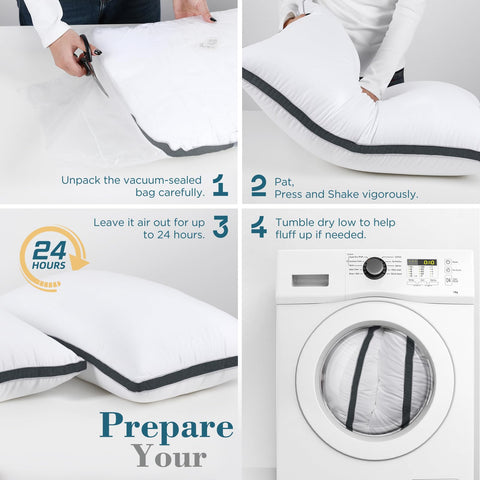 viewstar care label close-up showing machine-washable instructions for convenience