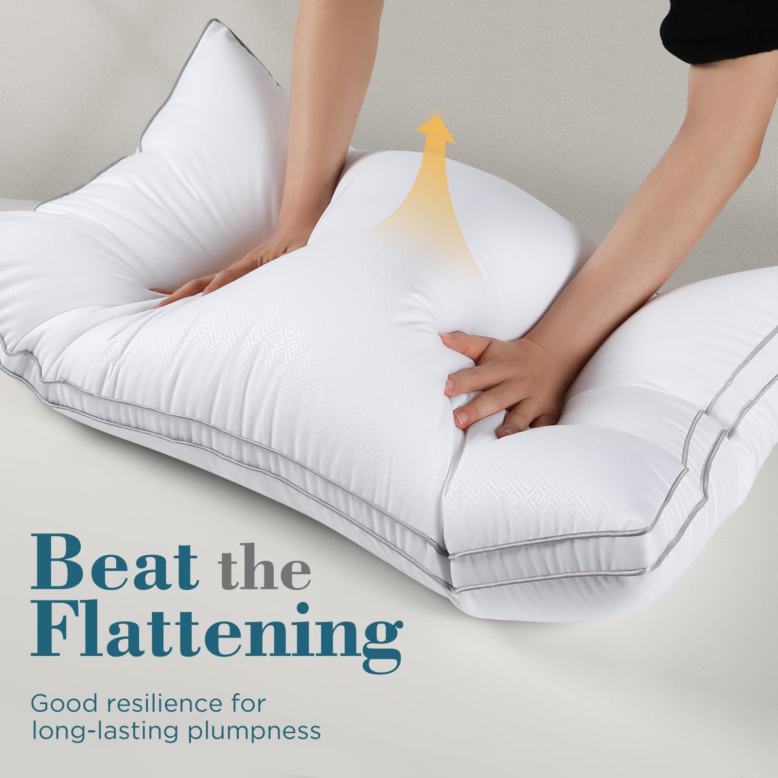 viewstar side profile showing pillow loft and steady head support