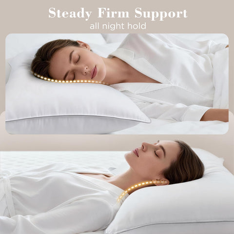 viewstar side profile showing pillow loft and steady support for neck