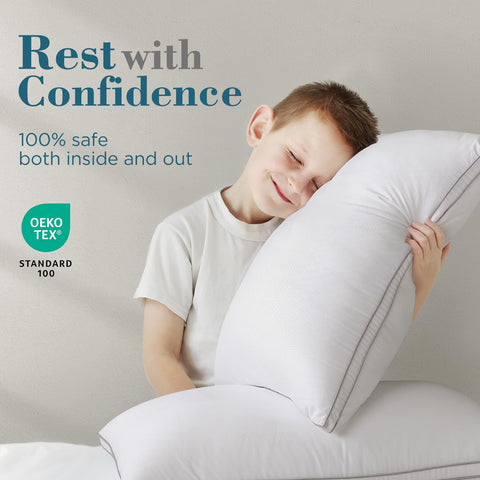 viewstar pillow in washing machine showing easy-care, machine-washable benefit