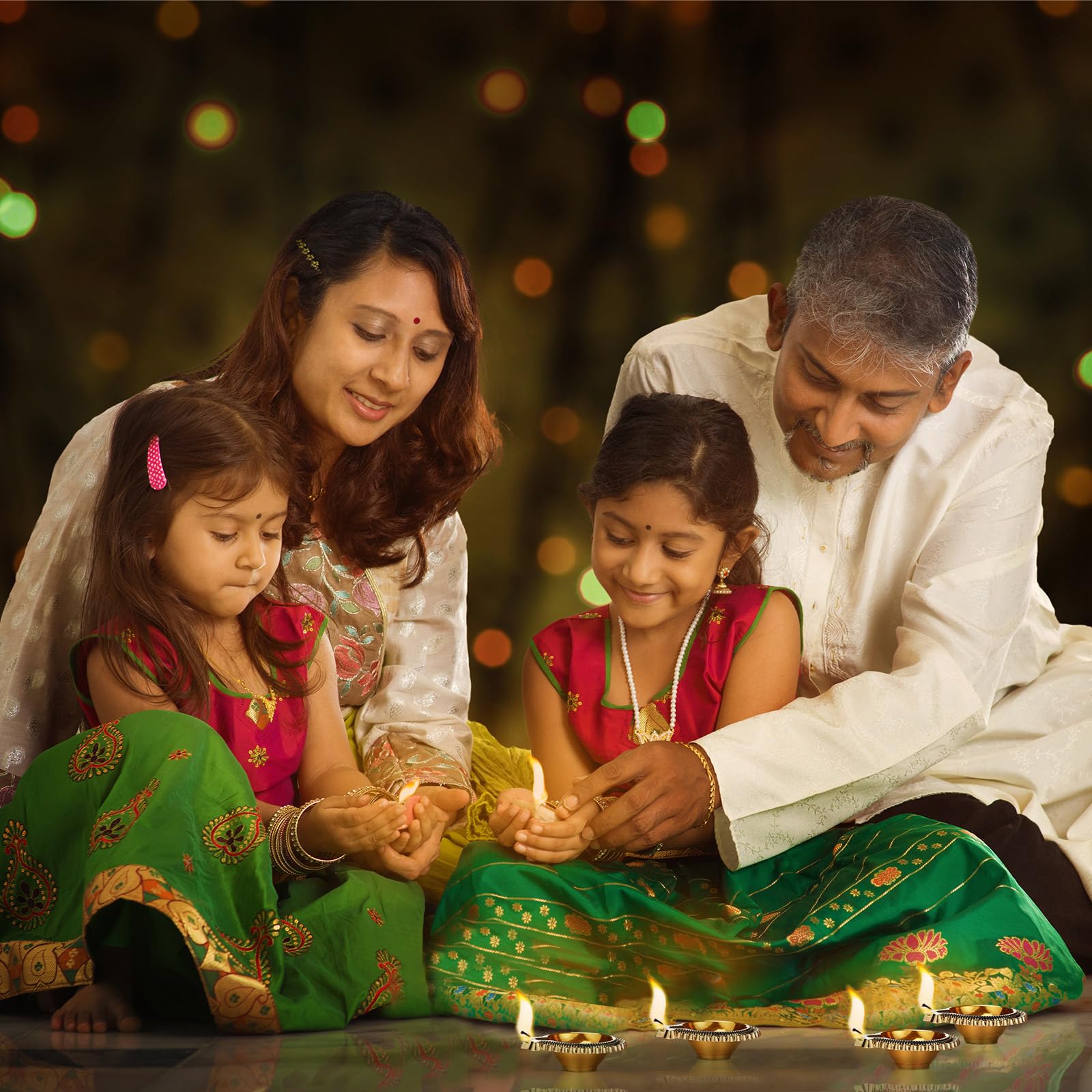 VIHOSE diya held in hand illustrating compact size and easy placement convenience
