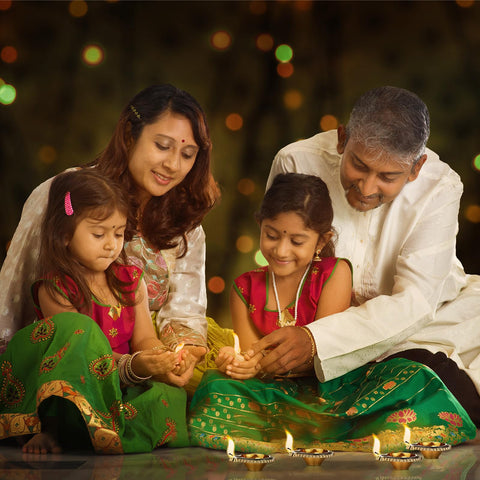 VIHOSE diya held in hand illustrating compact size and easy placement convenience