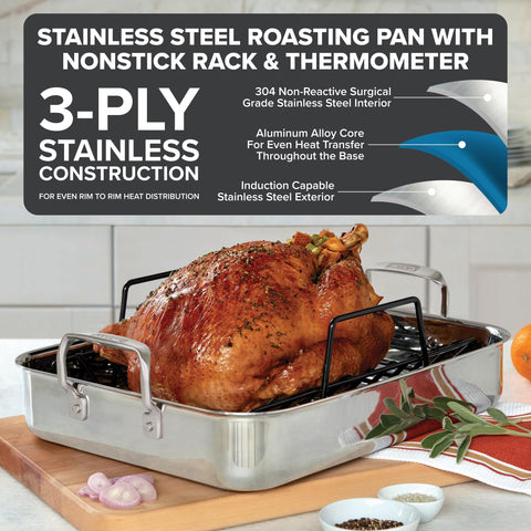 Viking close-up of nonstick v-shaped wire rack highlighting airflow and easy release for browning