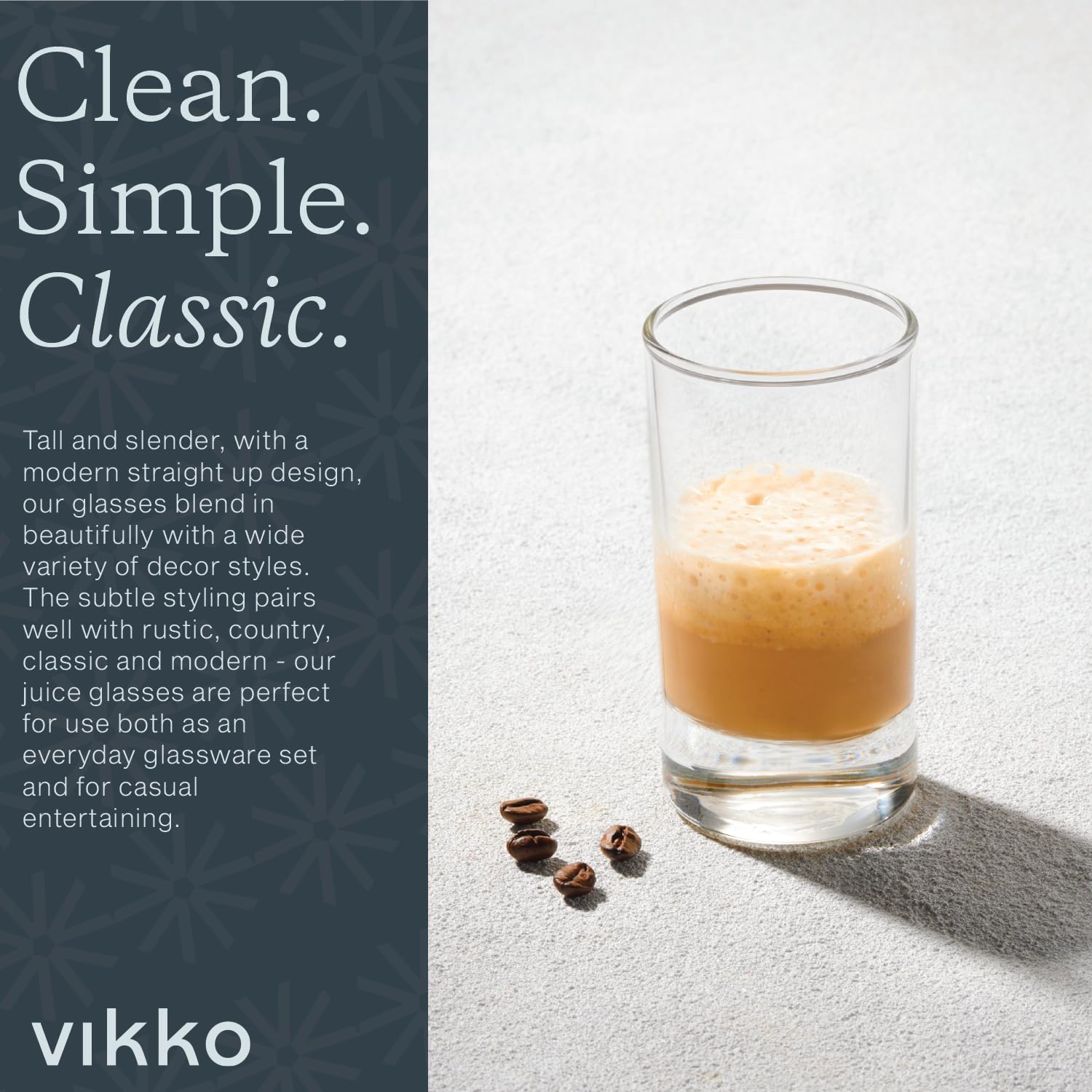Vikko kids drinking milk from glass illustrating child-friendly sturdy design