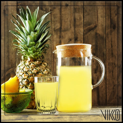 Vikko set of six glasses on a dining table giving cohesive serving appeal.