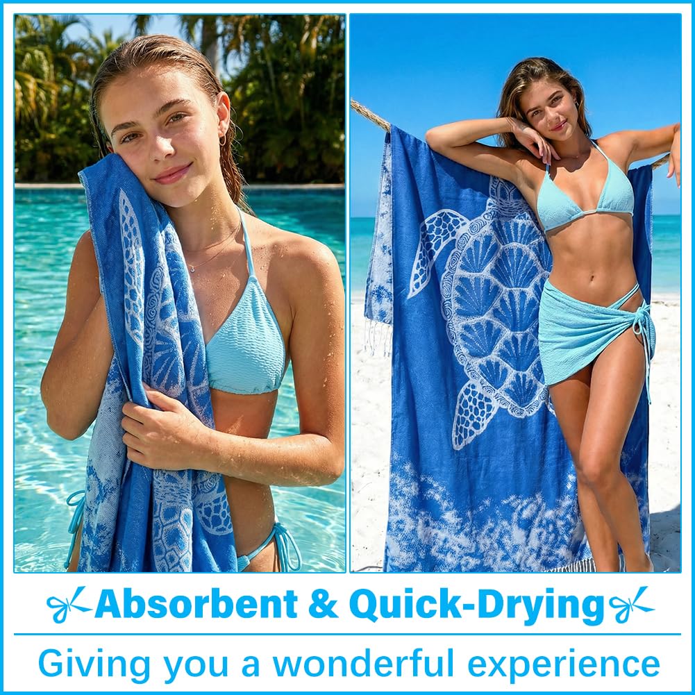 Vikumond towel spread poolside enabling quick drying and comfort