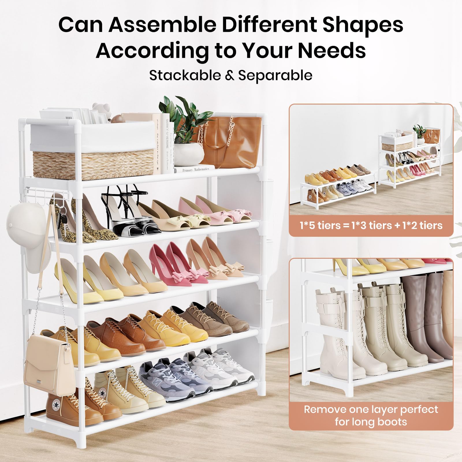 VILICK closeup of waterproof fabric shelf for easy cleaning