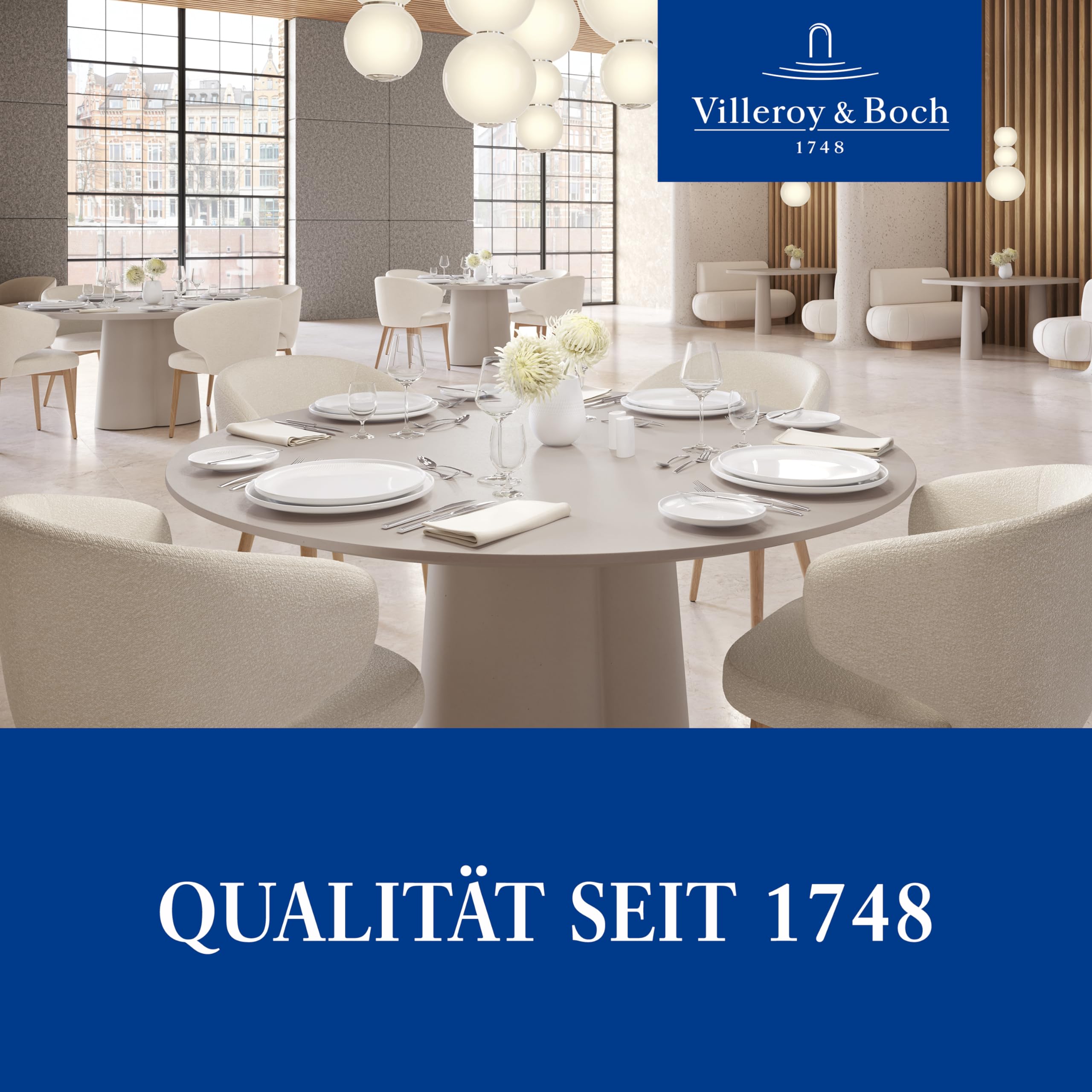 Villeroy & Boch Afina bowl on styled table showing refined look for entertaining