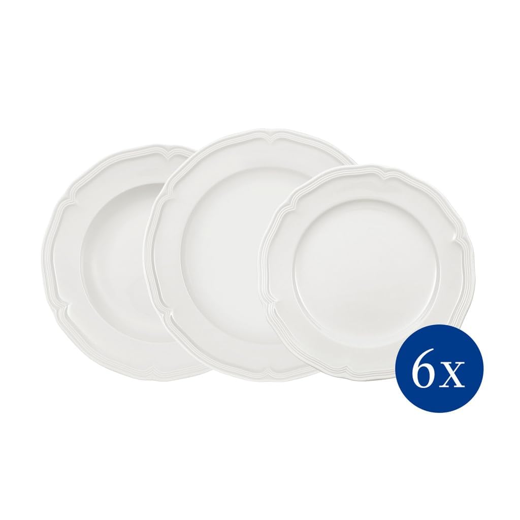 Villeroy & Boch Manoir set arranged in dishwasher showing easy cleaning