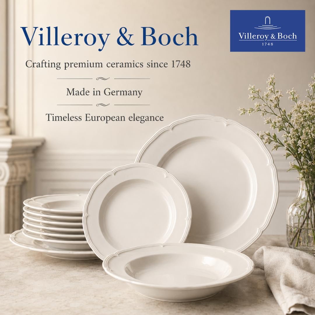 Villeroy & Boch Manoir plate reheating in microwave demonstrating practicality