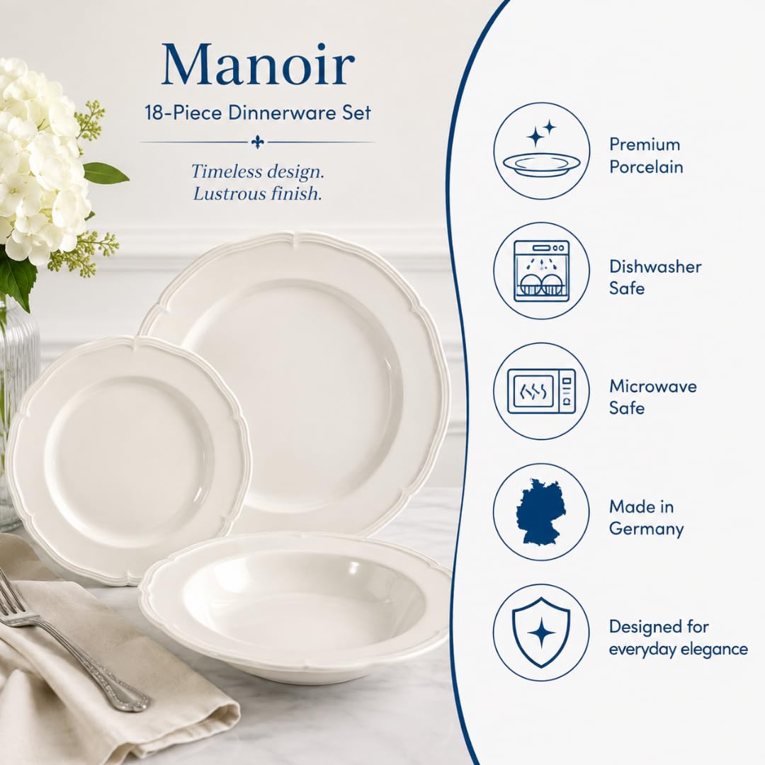 Villeroy & Boch detail of Manoir embossed relief adding tactile elegance