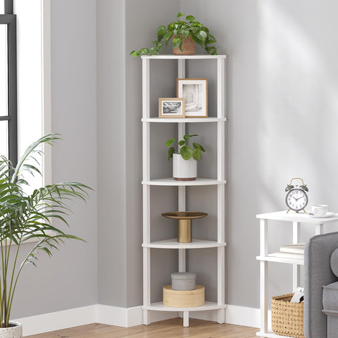 VIMBER corner shelf side angle highlighting compact corner fit and space savings
