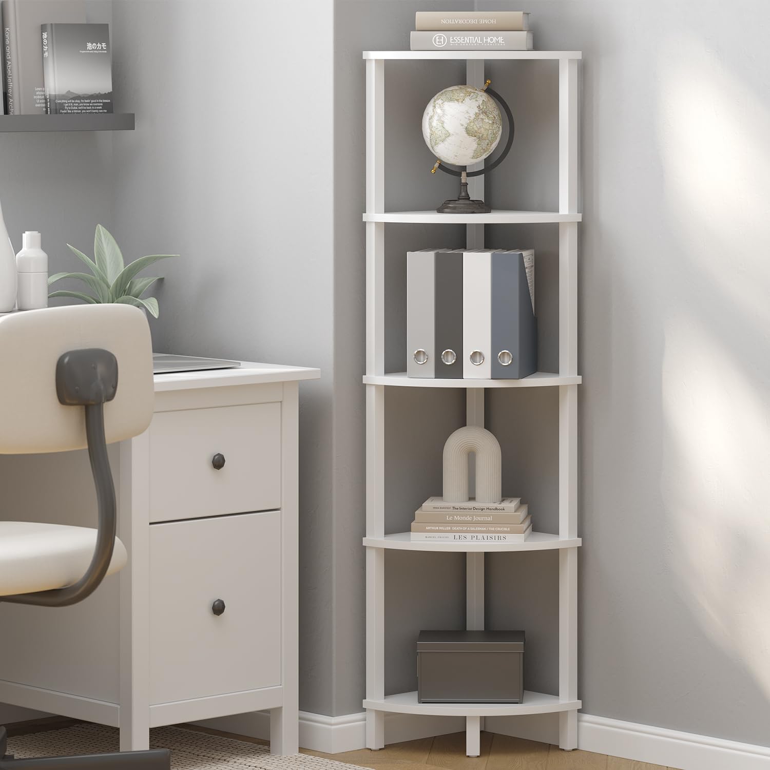 VIMBER shelf styled with plants demonstrating green display and visual warmth