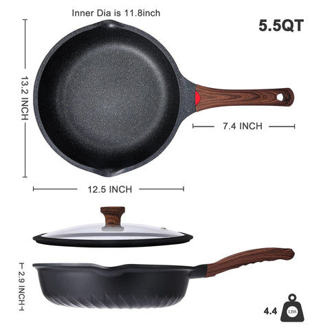 Vinchef induction-ready base view illustrating even heat distribution and stovetop compatibility