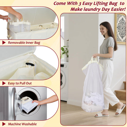 Vincona next to washing machine showing slim footprint and space-saving benefit