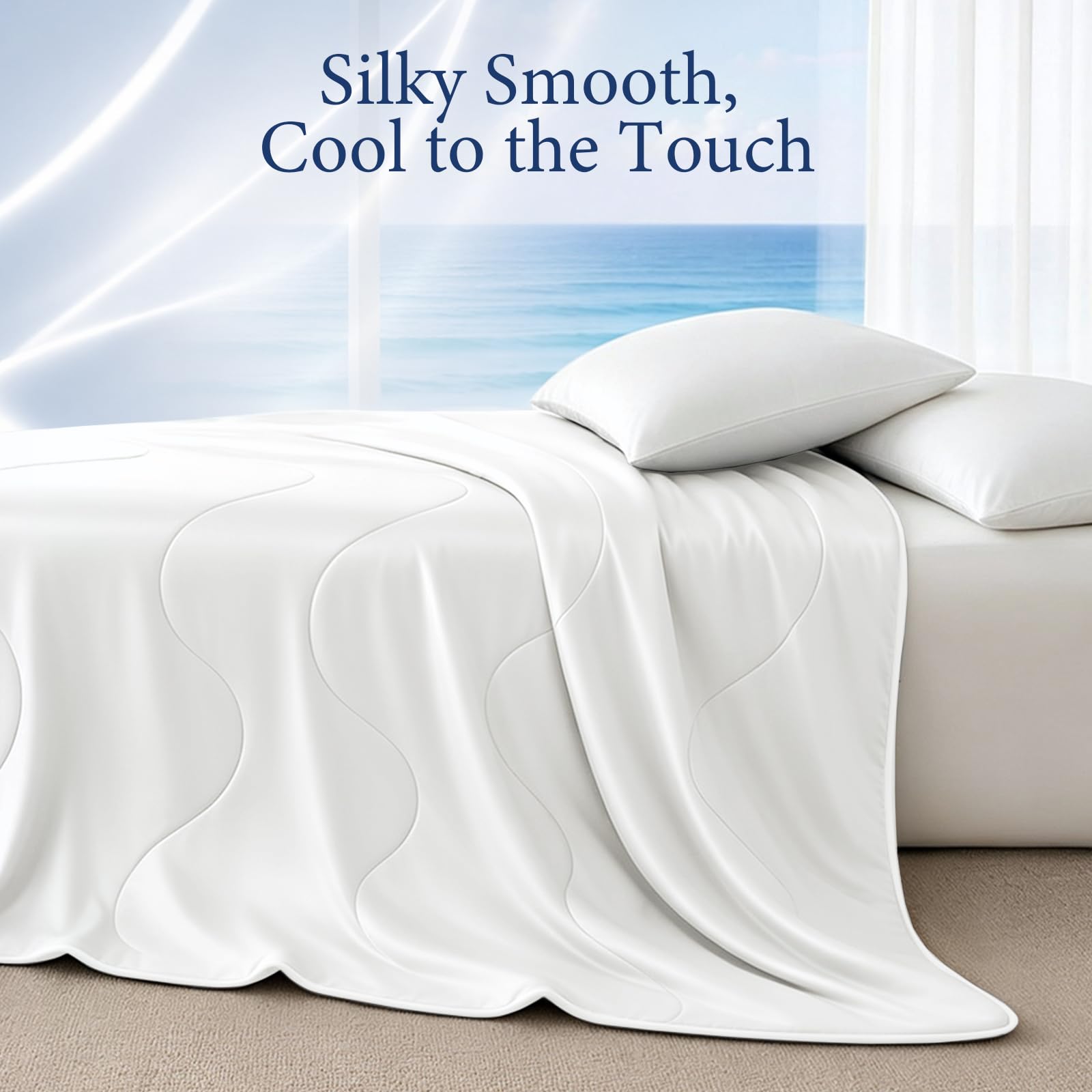Styled bedroom with Vine Voice comforter on full bed showing cool bedroom aesthetic