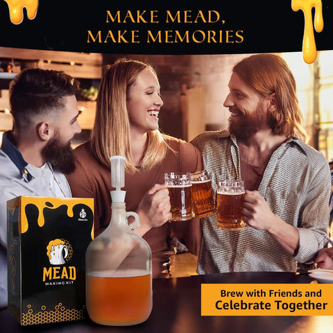 VineLabs mead kit setup on kitchen counter, enables easy home brewing experimentation