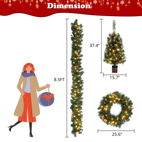 VINGLI wreath detail with pinecones and gold accents for instant festive charm benefit