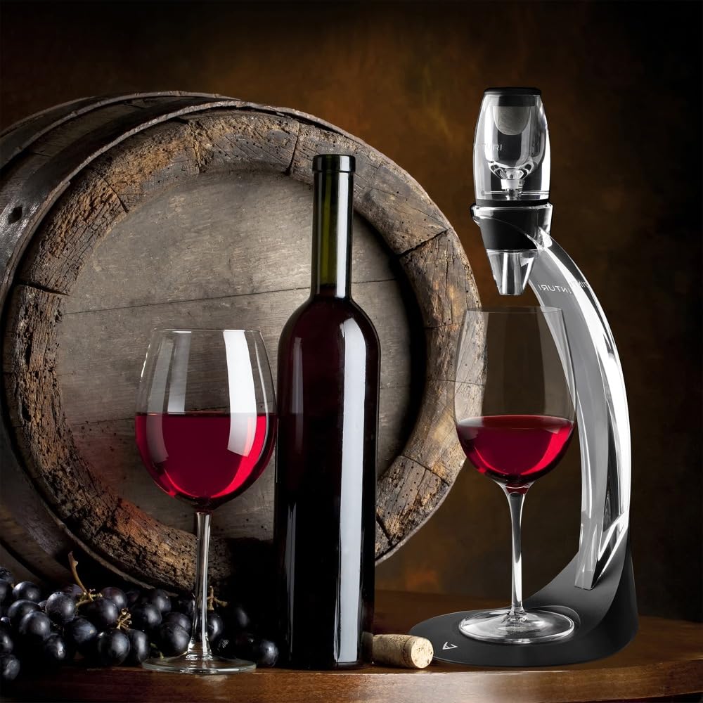 Vinturi tower arm and base close-up highlighting sturdy pour support