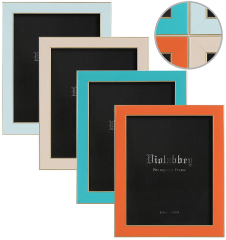 VIOLABBEY front view of four colorful frames showing coordinated styling and display versatility