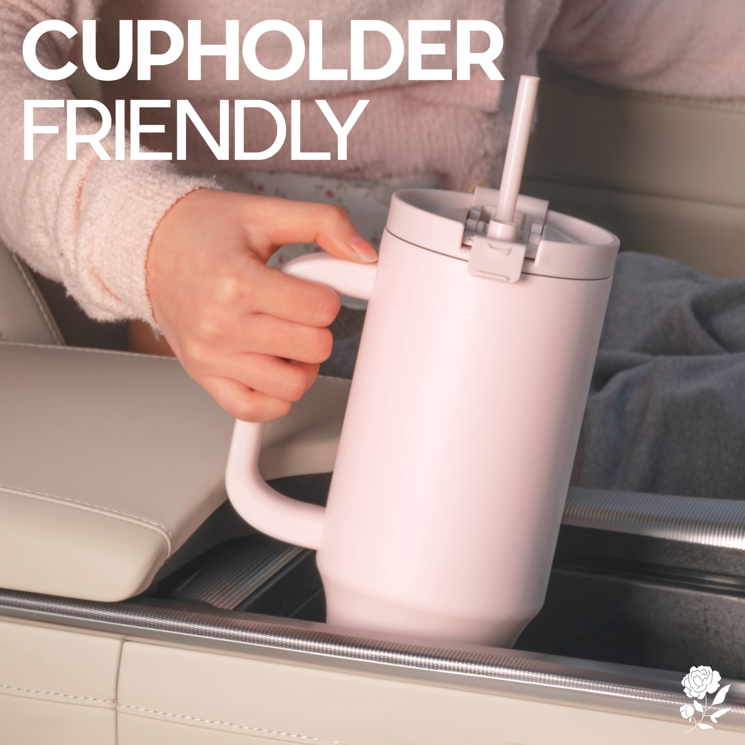 Violet & Gale hand gripping handle, comfortable carry for errands and walks