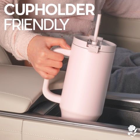 Violet & Gale hand gripping handle, comfortable carry for errands and walks