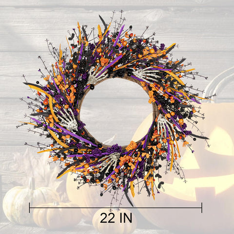 VioletEverGarden skeleton hands detail creating dramatic spooky focus