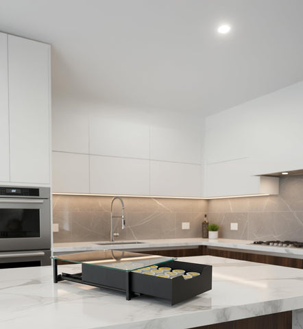 VIONEXA placed in a modern kitchen lifestyle setup showing stylish countertop appeal