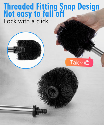 Viosuniu brush and holder placed in a styled bathroom conveying modern design