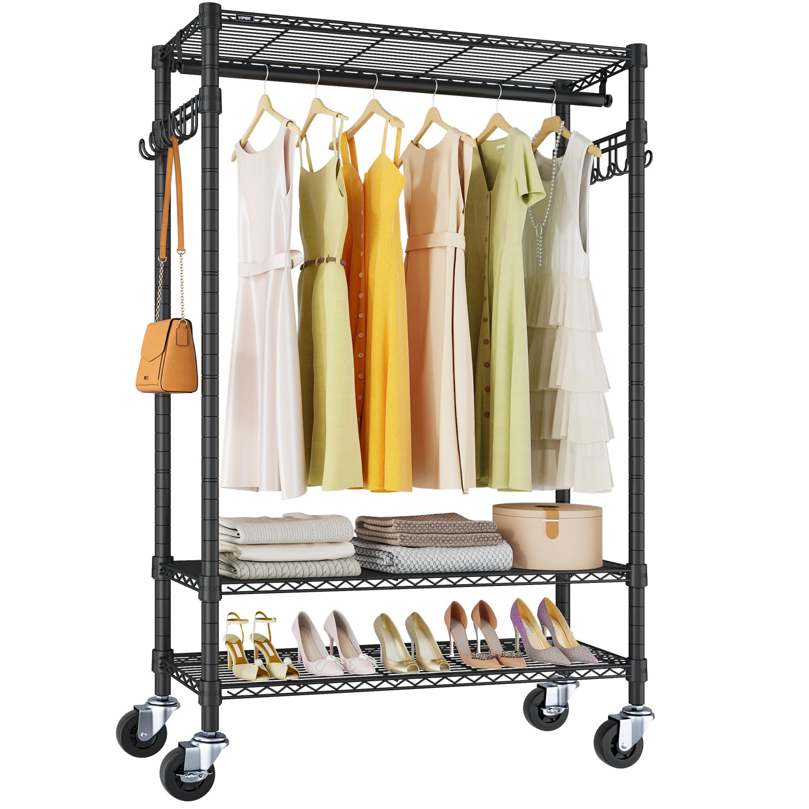 VIPEK R3 front view showing durable frame and organized storage benefit