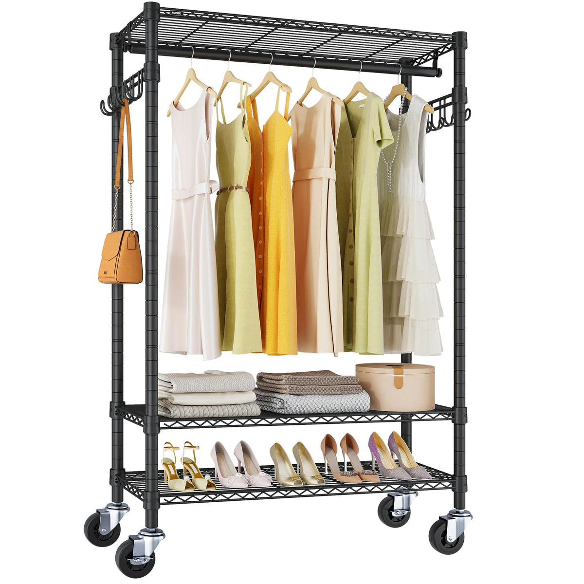 VIPEK R3 front view showing durable frame and organized storage benefit