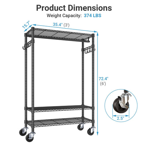 VIPEK R3 side hooks holding accessories showing added hanging convenience