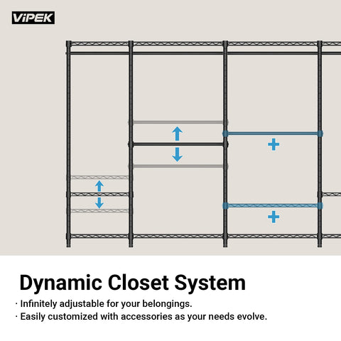 VIPEK V5 assembly parts laid out with instructions to simplify setup and organization
