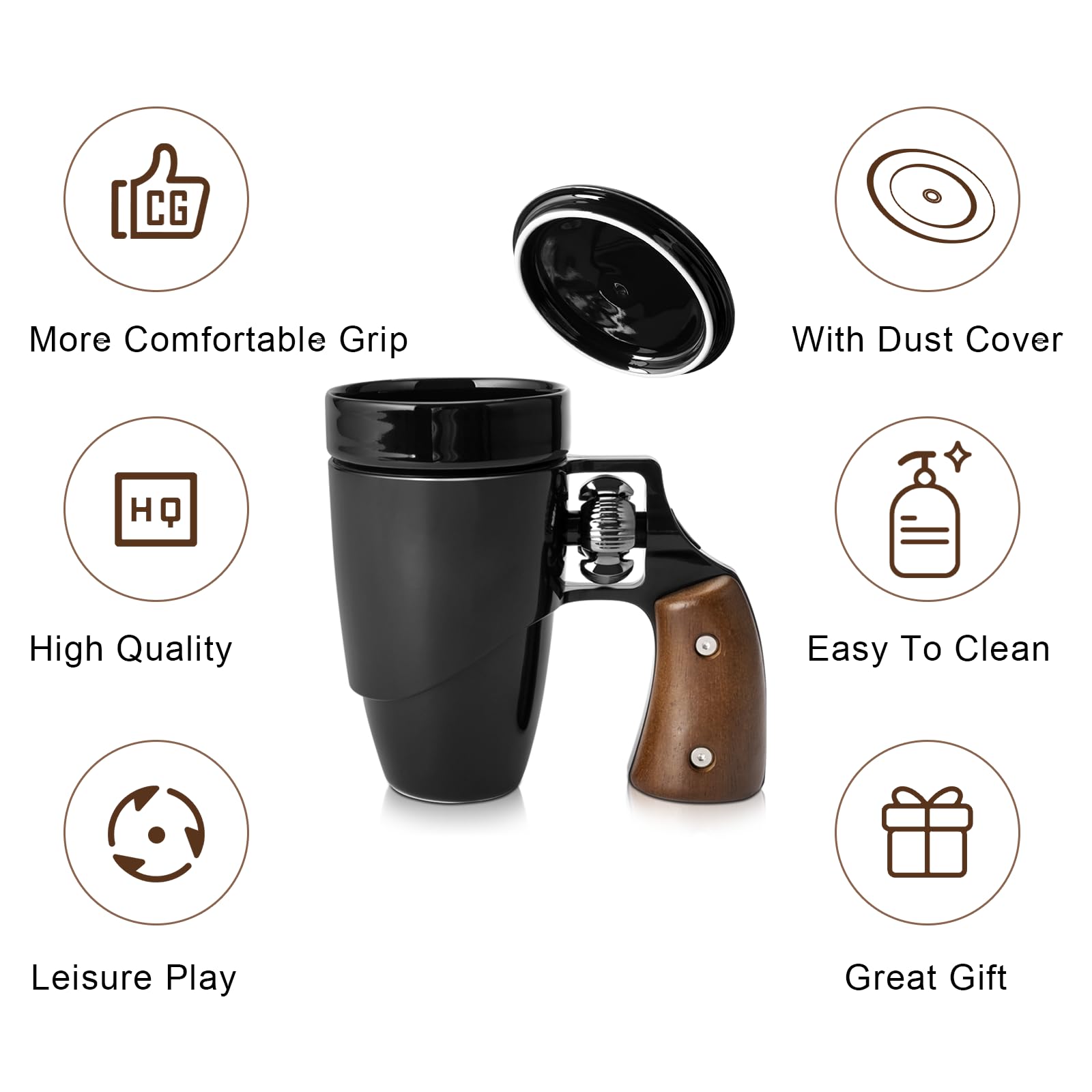VIREESR side profile with coffee showcasing thermal stability benefit