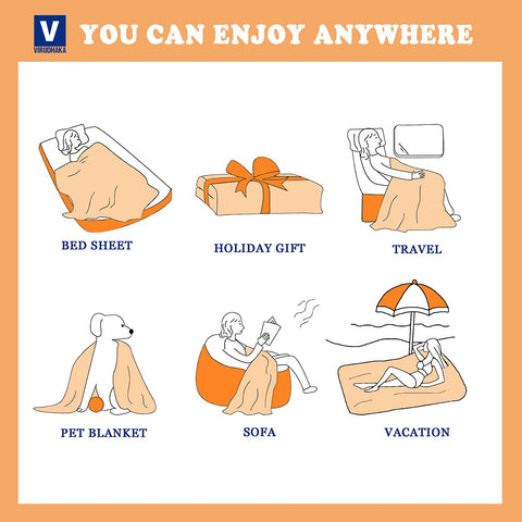 Virudhaka blanket reverse side white backing showing clean non-printed side