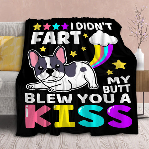 virudhaka front view showing funny French bulldog print and cozy appeal