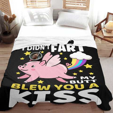 Virudhaka pig blanket draped on sofa showing stylish home comfort