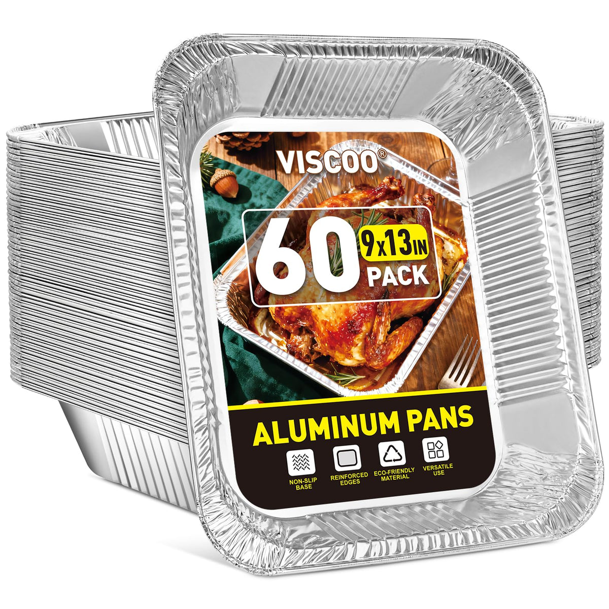 VISCOO front view of 60-pack box showing quantity and packaging benefit