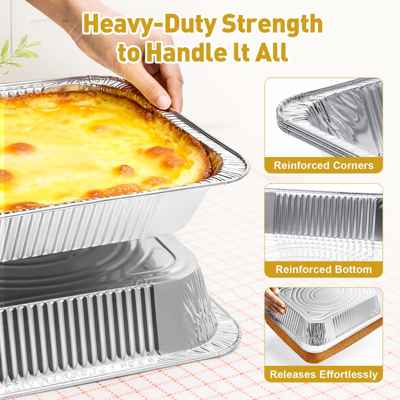 VISCOO stacked pans next to common household item showing scale benefit