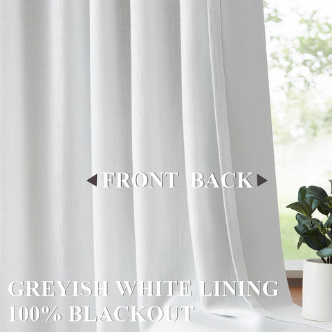 Vision Home grayish blackout lining texture demonstrating opacity and light control