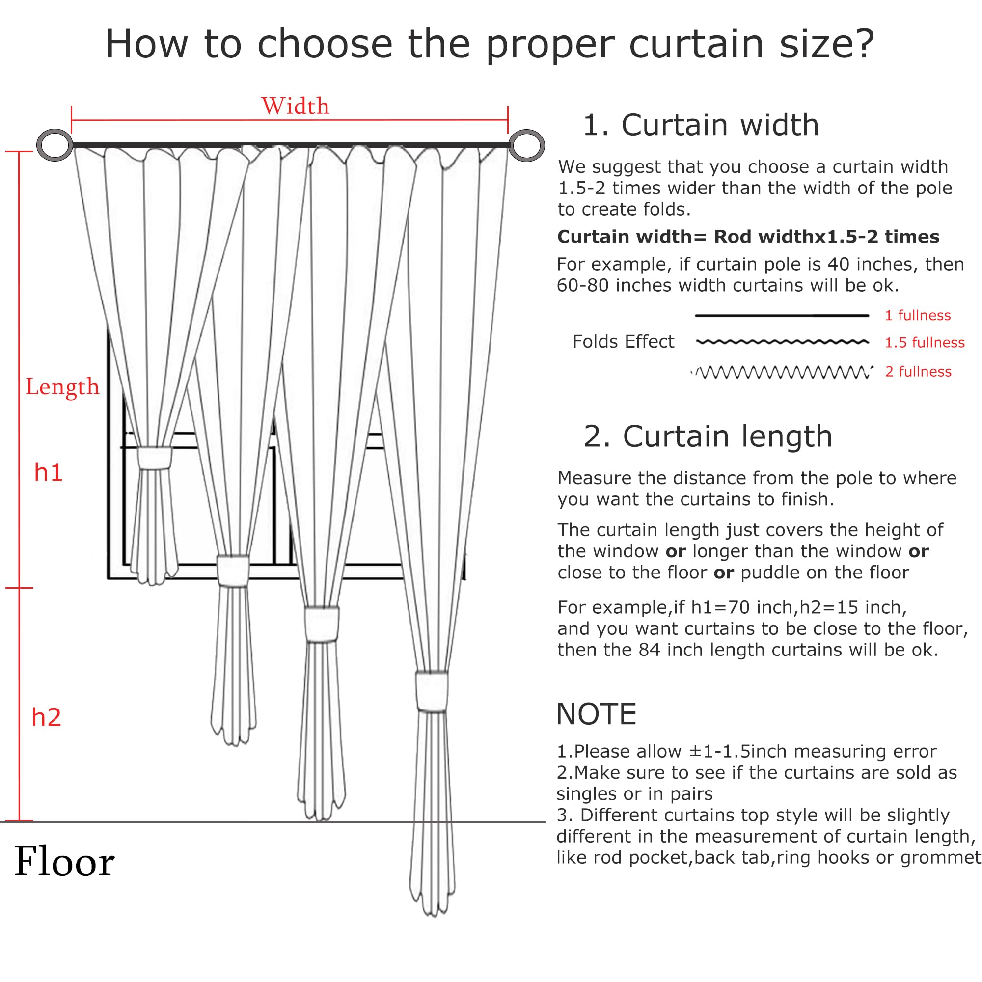 Vision Home track and rod setup showing compatibility and neat pleats