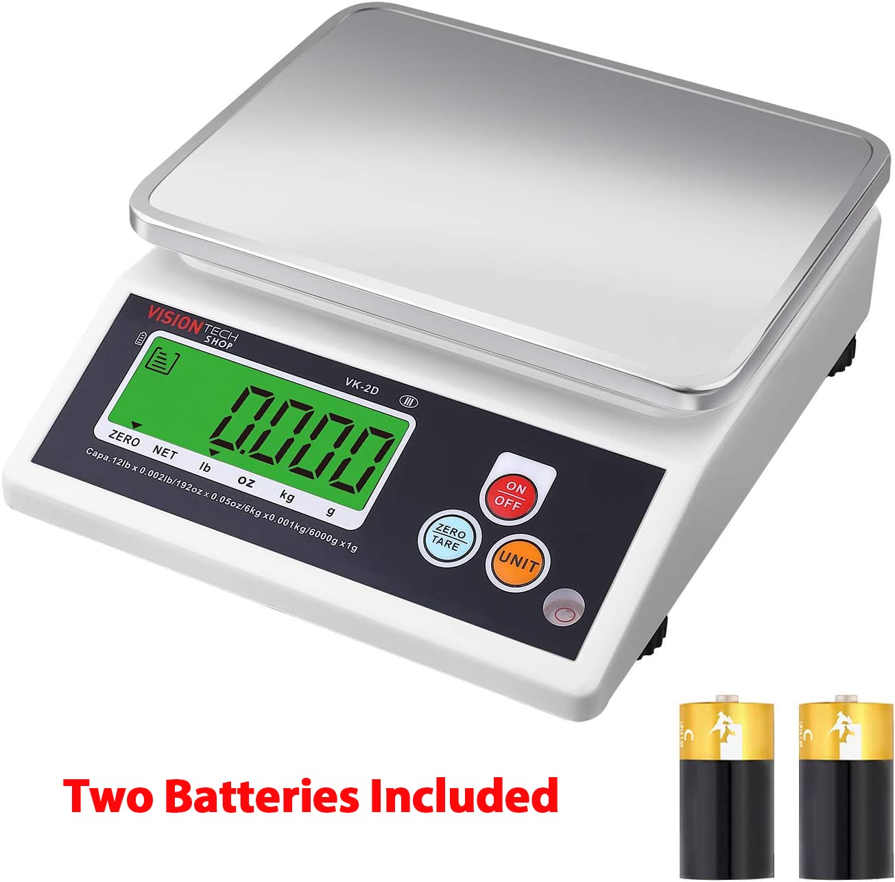 VisionTechShop scale in kitchen use weighing ingredients for recipe precision and portioning