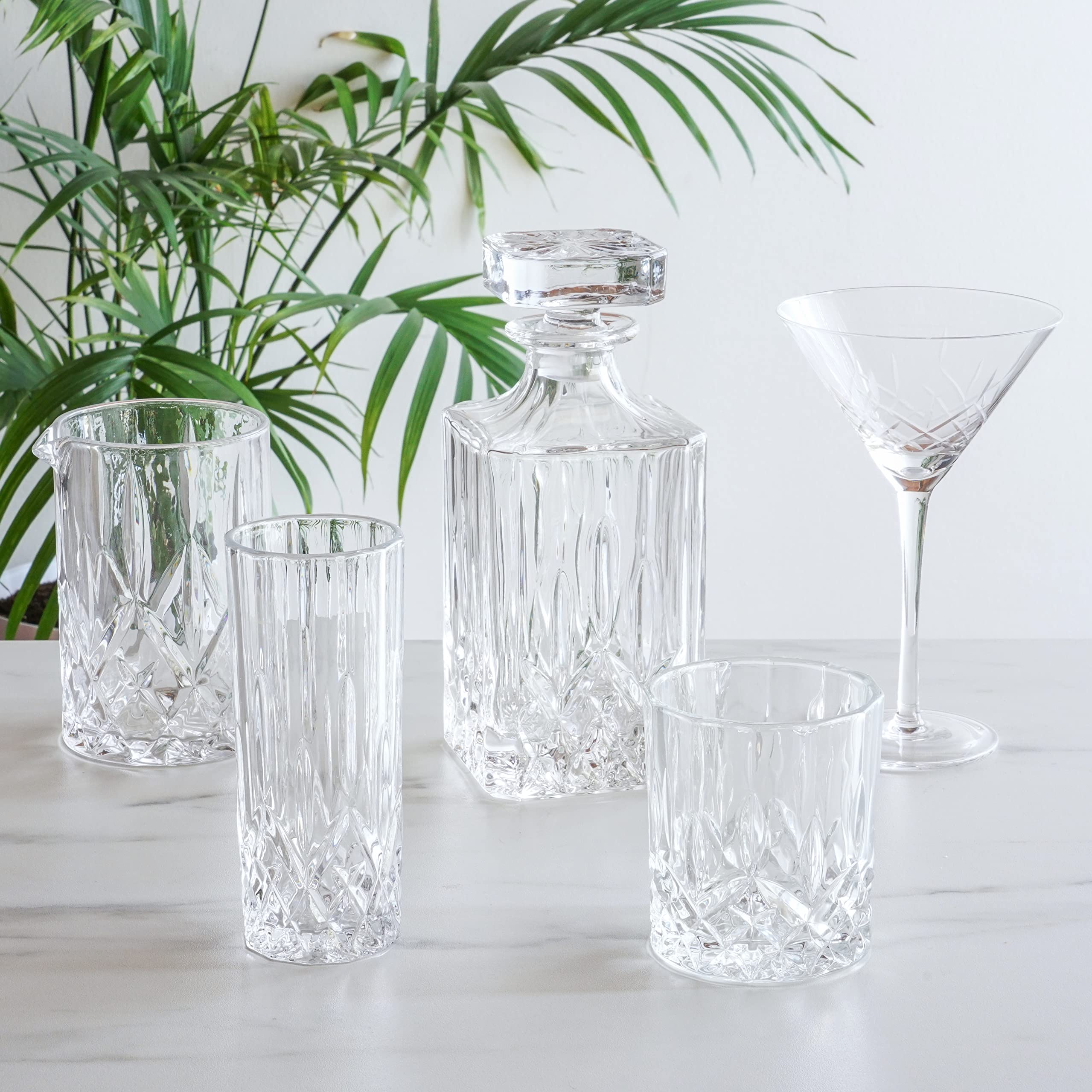 Viski glasses styled outdoors at a party conveying sophistication and durability