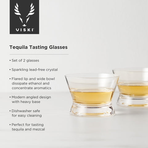 Viski close-up of flared lip and rim, concentrates aromatics for better nosing