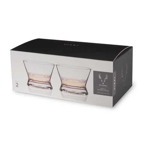 Viski glass in dishwasher rack, dishwasher-safe convenience for easy cleaning