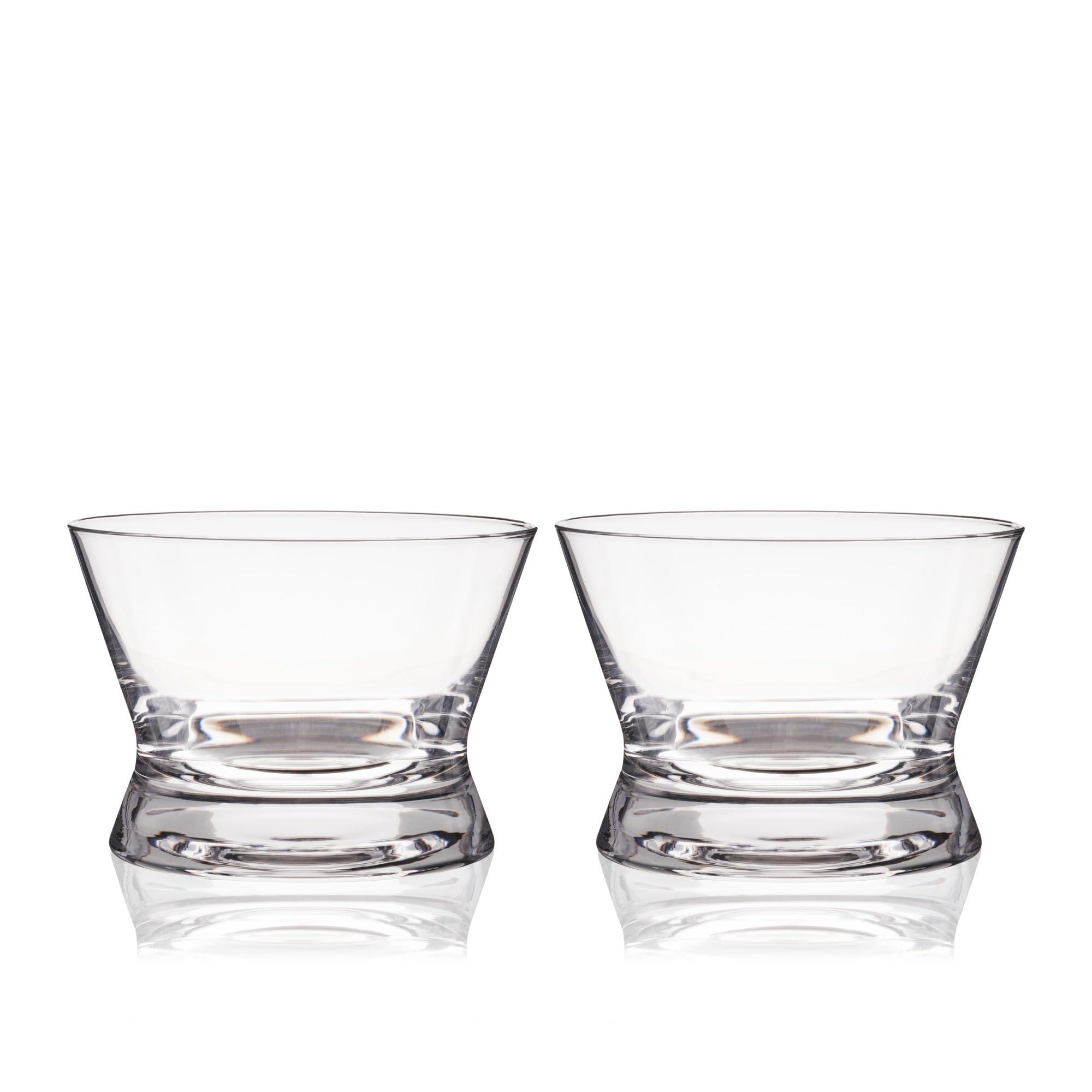 Viski glasses styled on home bar cart, elevates bar aesthetics and display