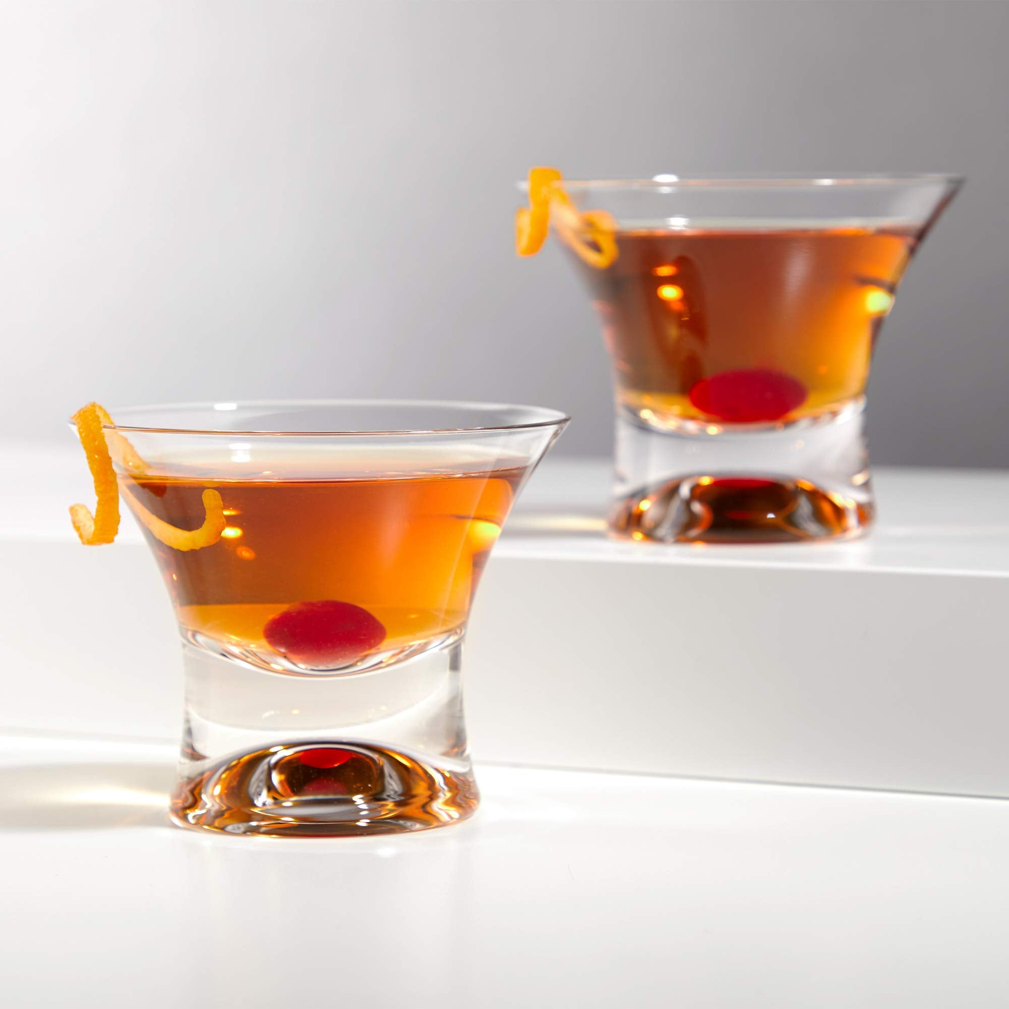 Viski set of two on a bar cart presenting elegant entertaining appeal